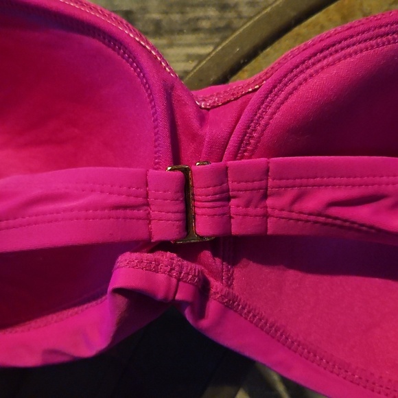 George Twist Front Padded Halter Bandeau Bikini Top - Picture 5 of 5